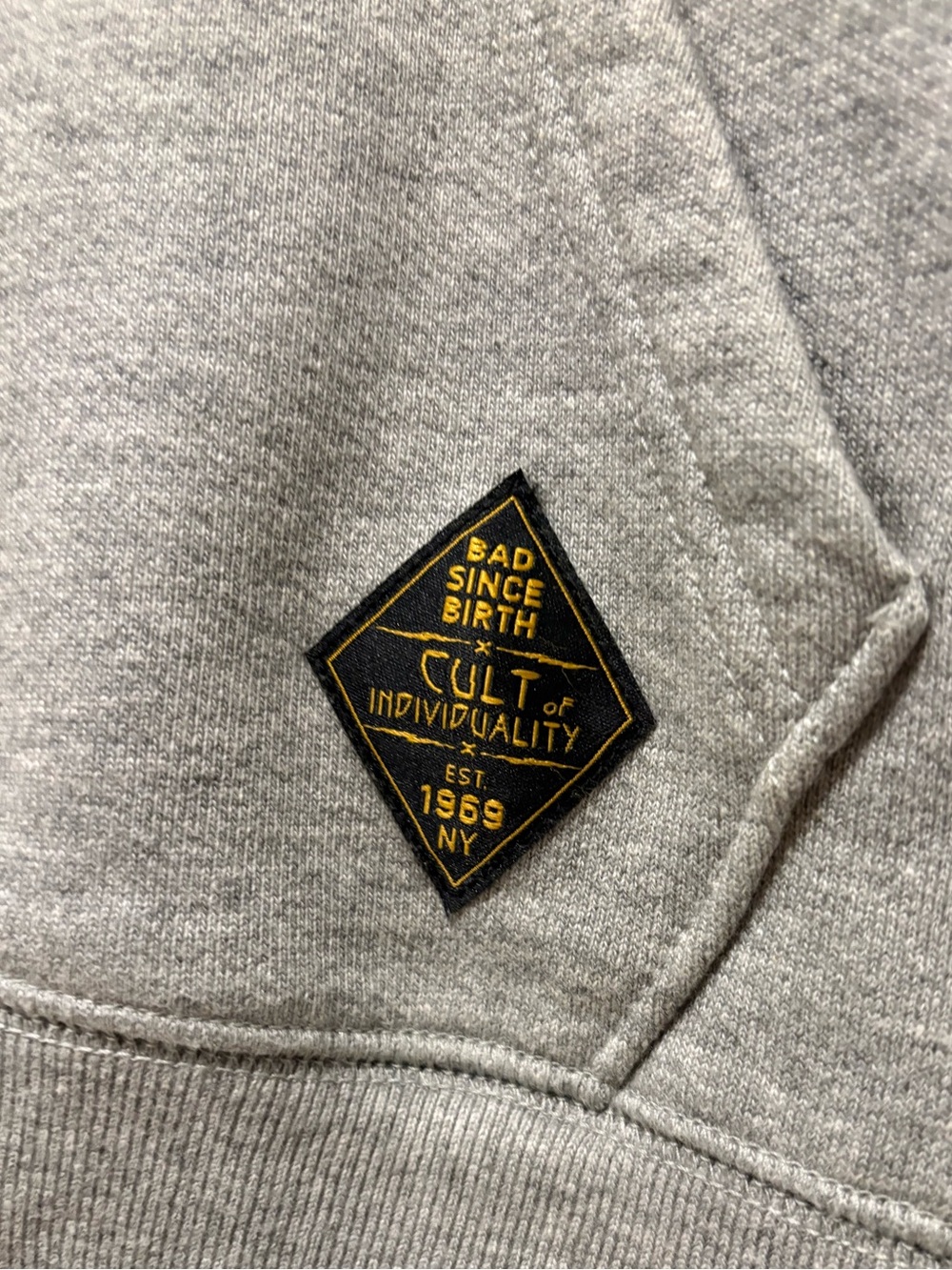 Cult of Individuality Grey Graphic Pullover Hoodie - Picture 3 of 5